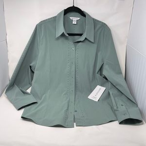 NWT xl athleta button up shirt